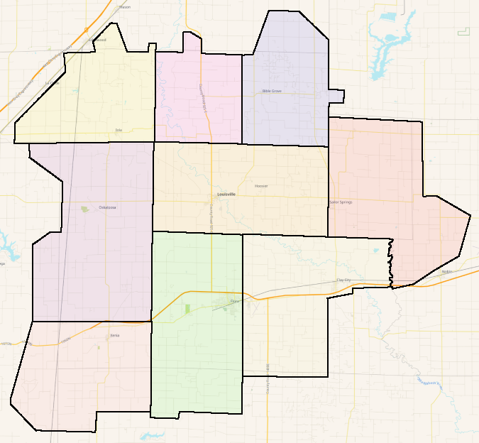 Map of CECI Service Area